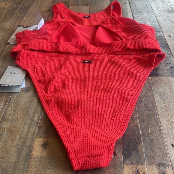 Nike Women's High Neck Bikini Top and Nike Women's High Waist Bikini Bottoms - Picture 3 of 5